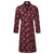 Lightweight Men's Dressing Gown front - Gatsby Paisley Wine | Bown of London